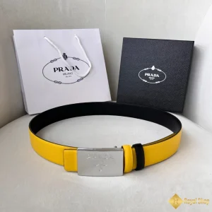 Thắt lưng Prada nam 3.5cm vàng chanh YAP30175