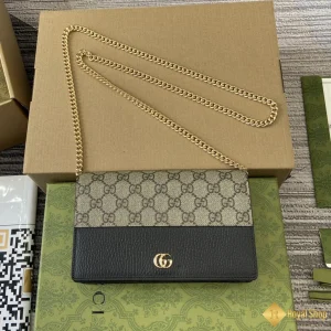 Túi Gucci nữ GG Marmont bi-color mini phối đen 497985