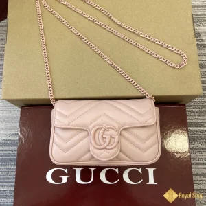 Túi Gucci nữ GG Marmont mini hồng nhạt 476433 cao cấp