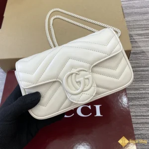 Túi Gucci nữ GG Marmont mini màu trắng 476433