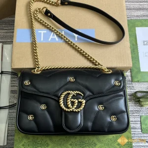 Túi Gucci nữ GG Marmont small shoulder màu đen 443497