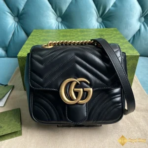 Túi Gucci nữ mini GG Marmont màu đen 739682