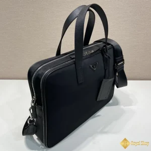 Túi Prada nam công sở Saffiano leather briefcase 2VE005 được làm thủ công