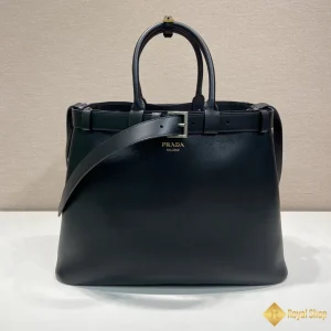 Túi Tote Prada Buckle double belt màu đen 1BA419