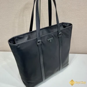 Túi Tote Prada nam Re-Nylon and Saffiano màu đen 2VG112 2024