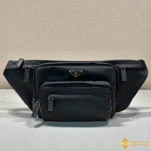 Túi nam Prada bao tử da Re-Nylon belt bag màu đen 2VL003 chính hãng