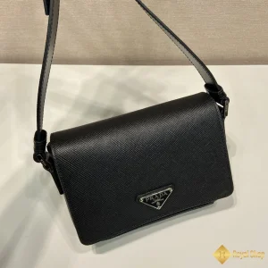 Túi nam Prada mini Saffiano đeo chéo màu đen 2VD065 2024