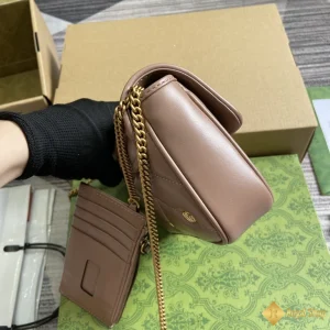 Túi nữ Gucci GG Marmont màu hồng đất 768293 hot