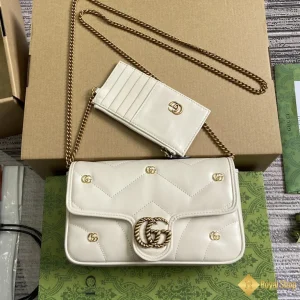 Túi nữ Gucci GG Marmont màu trắng 768293