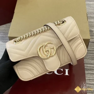 Túi nữ Gucci GG Marmont mini màu be 446744