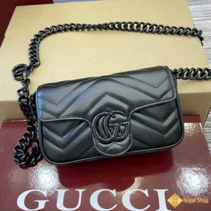 Túi nữ Gucci GG Marmont mini màu đen 699757