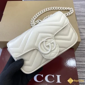 Túi nữ Gucci GG Marmont mini màu trắng 699757