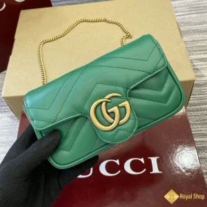 Túi nữ Gucci GG Marmont mini xanh lá ‎476433