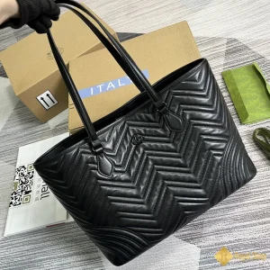 Túi xách Gucci nữ GG Marmont màu đen 739684 like auth