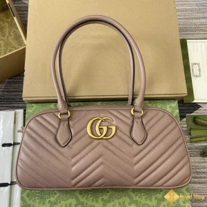 Túi xách Gucci nữ GG Marmont medium màu hồng nhạt 795218