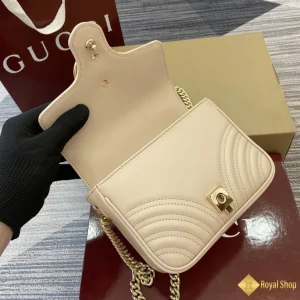 Túi xách Gucci nữ GG Marmont mini màu be 811238 2024