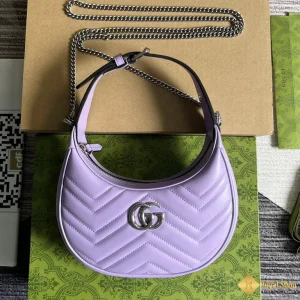 Túi xách Gucci nữ GG Marmont mini shoulder màu tím 699514