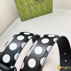 chất liệu Thắt lưng Gucci nam 4.0cm đốm trắng YAG30321