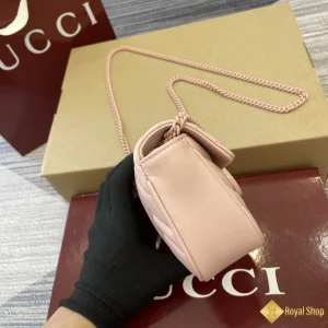 chất liệu Túi Gucci nữ GG Marmont mini hồng nhạt 476433