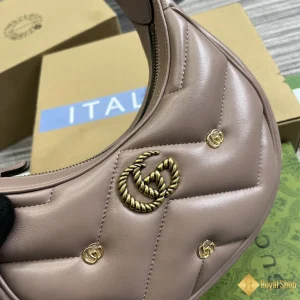 chi tiết Túi nữ Gucci Marmont màu hồng đất 770983