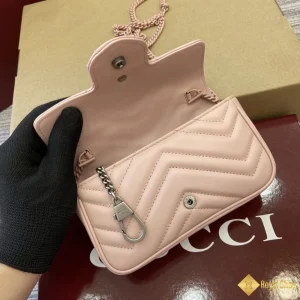 cùng ngắm Túi Gucci nữ GG Marmont mini hồng nhạt 476433