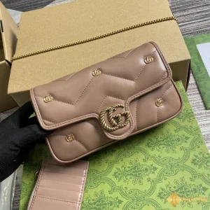 địa chỉ mua Túi nữ Gucci GG Marmont màu hồng đất 768293