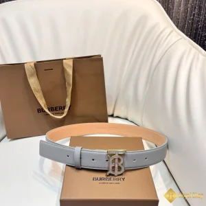 sự tinh tế Thắt lưng Burberry nam 3.5cm màu ghi YA41284