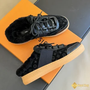 Giày sneaker nữ LV hở lưng lót lông CK5900