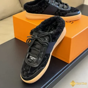 Giày sneaker nữ LV hở lưng lót lông CK5900 mới