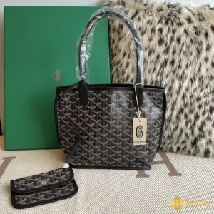 Túi Tote Goyard nữ Anjou mini màu đen 8003