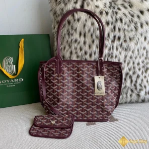 Túi Tote Goyard nữ Anjou mini màu đỏ tía 8003