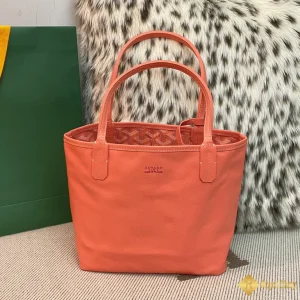 Túi Tote Goyard nữ Anjou mini màu hồng cam 8003