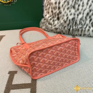 Túi Tote Goyard nữ Anjou mini màu hồng cam 8003 like auth