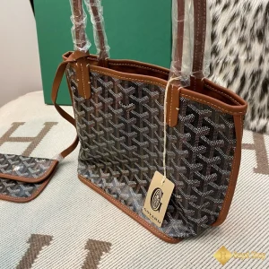 Túi Tote Goyard nữ Anjou mini màu nâu 8003 like auth