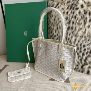 Túi Tote Goyard nữ Anjou mini màu trắng ngà 8003 Hà Nội