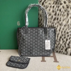 Túi Tote Goyard nữ Anjou mini màu xám 8003