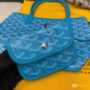 Túi Tote Goyard nữ Anjou mini màu xanh da trời 00750 Hà Nội