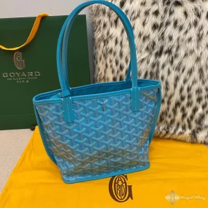 Túi Tote Goyard nữ Anjou mini màu xanh da trời 00750 siêu cấp