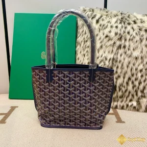 Túi Tote Goyard nữ Anjou mini màu xanh đậm 8003 HCM