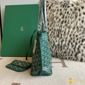 Túi Tote Goyard nữ Anjou mini màu xanh lá 8003 được làm thủ công