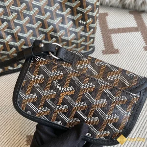 Túi Tote Goyard nữ mini màu đen 20cm chính hãng