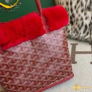 Túi Tote Goyard nữ mini màu đỏ 20cm chính hãng