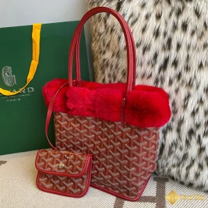 Túi Tote Goyard nữ mini màu đỏ 20cm like auth