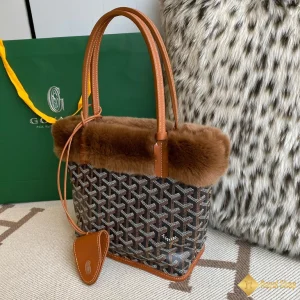 Túi Tote Goyard nữ mini màu nâu 20cm 2024