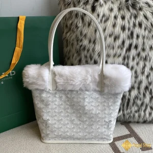 Túi Tote Goyard nữ mini màu trắng 20cm