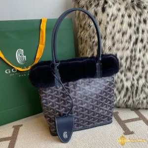 Túi Tote Goyard nữ mini màu xanh đậm 20cm