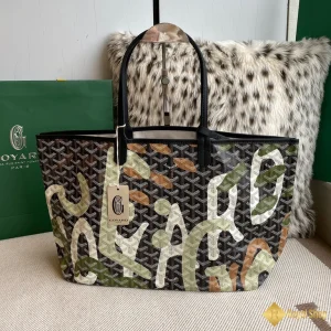 Túi xách Tote Goyard nữ Anjou PM màu xanh bơ 8002