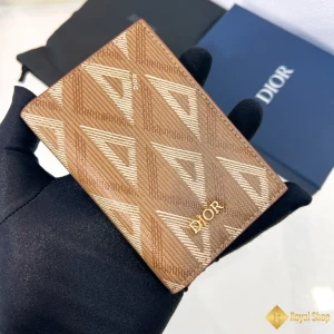 Ví Dior nam đựng thẻ Bifold dọc 2ESCH138DCO chính hãng