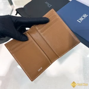 Ví Dior nam đựng thẻ Bifold dọc 2ESCH138DCO like auth