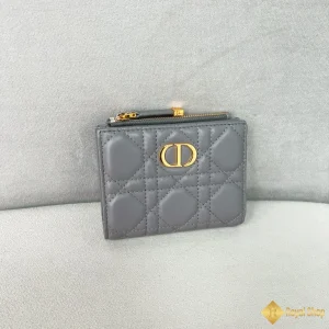 Ví Dior nữ Caro Dahlia màu xám S5173